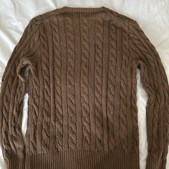Polo Ralph Lauren Brown Cable Knit Cotton Sweater Size S - Picture 6 of 6